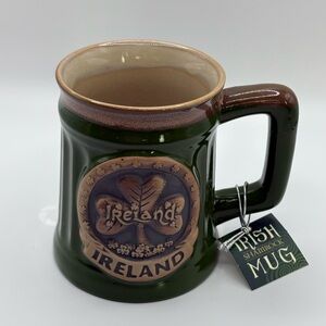 Shamrock Gift Company Pottery Mug Green  Ireland  St Patrick’s Day New 12 Oz